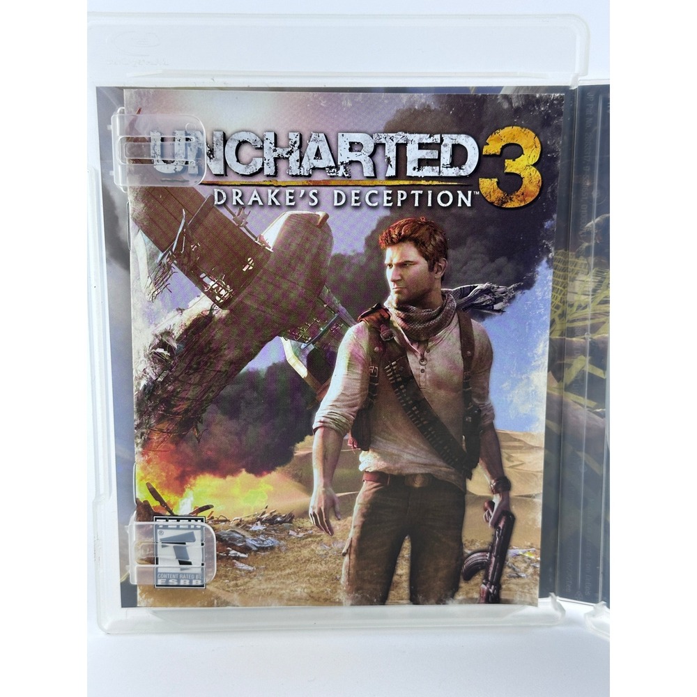 Uncharted 3 Drake's Deception PS3 Playstation 3 Action Adventure Game w/ Manuel